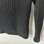Banana Republic Black Cowl Turtleneck Knit Sweater Italian Yarn Wool Alpaca Sz M Photo 2