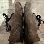 Born grey brown suede black velvet lace up shoes w/ rubber sole VGUC Photo 5