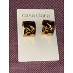 Casa Clara Mary Kate Hoops in Gold New Womens Drop Jewlery Photo 3