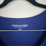 Soft Surroundings Long Sleeve Scoop Neck Tunic Top Blue Sz XS Photo 2