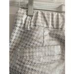 Bevy Flog Womens 30 Silver Houndstooth Straight Leg Pants Stretch Holiday Photo 4