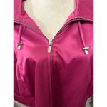 NWT Dennis by Dennis Basso Hot Pink Satin Short Zip Photo 1