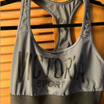 Victoria Sport Victoria’s Secret VS sport racerback sports bra loungewear in grey black size m Photo 0