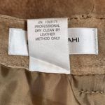 Isaac Mizrahi  Target Tan Suede Leather Skirt SZ 8 Came Brown A Line Modest Tie Photo 4