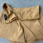 Lulu’s Keeping Things Casual Camel Faux Wrap Skort Size Large Shorts Skirt Tan Photo 9