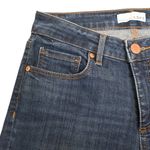 Loft  Womens 25/0 Curvy Skinny Dark Wash Jeans Photo 5