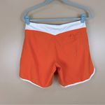 LEI Women’s Orange & White Bali Beach Swim Board Shorts Medium Photo 6