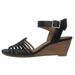 Susina Black Terra Wedge Sandal Photo 6