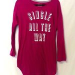 Victoria's Secret Victoria Secret Pink Single All Th Way Sleep Shirt Womens S Long Sleeve Pajamas Photo 0