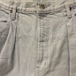 Vtg Size 13/14 90s High Waist Pleated Mom Shorts Denim Bermuda High Rise Pockets Blue Photo 2