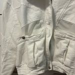BLANK NYC  So Icy White Crepe Bomber Jacket Photo 5