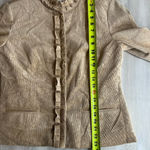 Chico's  Beige Ruffle Blazer Photo 5