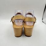 Born Shoes Sandals Heels Platform Ankle Strap Women Size 9M Brown Leather Photo 4