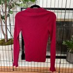 Rachel Parcell last chance EUC -  Raspberry Red Sweater with Ruffle Cuffs Photo 4