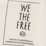 Free People  We The Free Size XS Ivory Mock Neck Cropped Long Sleeve Top NEW Photo 3