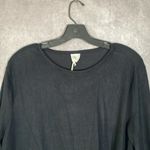 Serra  Ladies Black Front Knot Scoop Neck Top | Size Large NWT Photo 2