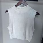 Forever 21 Sweater Vest Women’s SZ S Knit Sweater Ivory Vest Photo 3