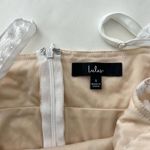 Lulus  Charmaine White Embroidered Floral Sheer Mini Dress Size S $60 Photo 9