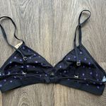 Madewell Navy Polka Dot Bralette Size Medium Photo 1