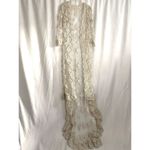 Vintage Cathedral Length Bridal Duster White Size undefined Photo 2