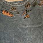 Cabin creek FINAL MARKDOWN  embroidered denim blouse petite large Photo 1
