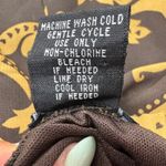 Eyeshadow Women's Y2K Retro Boho Halter Dress Gold Paisley Party Dress Size 5 Photo 6