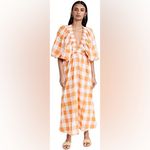Shopbop Sundress Tiya Dress in Orange and White Size XS/S Photo 4