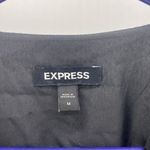 EXPRESS Jacquard Dot Faux Wrap Front op black concert date night classy chic Photo 1