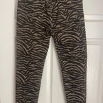 Boutique Zebra Print Jeans Brown Size M Photo 3