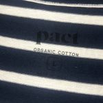 Pact  Dress Womens Large Striped A-Line Tank Navy White Sleeveless Organic Cotton Photo 3