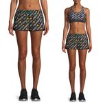 The Upside • Sport Run Performance Shorts black logo rainbow athletic wear Size 6 Photo 1