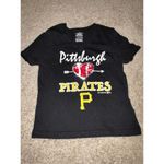 Genuine Merchandise Pittsburgh Pirates Girls Shirt Sz XS 4 5‎ Reversible Sequins Team Athletics MLB Photo 1