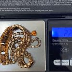 Vintage 50’s Mid Century Modern Topaz Amber Citrine Gold Photo 8