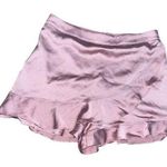 Altar'd State Pink Satin Ruffle Hem Skort- Altar’d State Photo 0