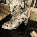 Cole Haan NWOT  10 Glenda Snakeskin Embossed Leather Knee High Heel Wedge Boots Photo 9