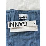 Ganni Rhinestone-Embellished Denim Bustier Blue Size 36 / US 4 Small Photo 9