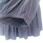 Ramy Brook  Paris Smocked Black Mini Dress Long Sleeves Photo 4