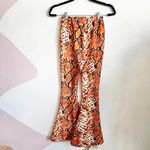 Princess Polly Orange Snake Print Bell Bottom Pants, Y2K, Festival,‎ Edgy, Retro, 2000s, Size 0 Photo 1