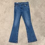 American Eagle  Medium Wash High Rise Skinny Kick Jeans Size 10 Short Photo 1
