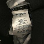 Lands' End Tankini Top Molded Cups Gathered Hem Polka Dot Black White 8D Photo 2