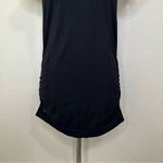 Athleta  Black Longline Ruched Maternity Workout Top Photo 2