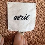 Aerie ‎ Oversized Womens Inside Out Scoop Neck Sweater Size Small Cotton Casual Photo 7