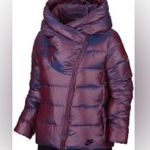 Nike GUC Down Jacket Hooded Puffer Iridescent Purple Asymmetric Zip SOLD OUT Photo 9