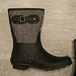 Chooka ππ Classic Mid Calf Racer Rain Boots ~ Herringbone Print Size 9 Photo 2