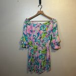 Lilly Pulitzer  Calla‎ Off the Shoulder Romper in Mermaids Under the Shade Photo 5