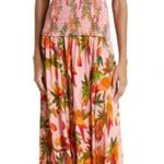 Farm Rio NWT Anthropologie + Rio Mango Trees Smocked Bodice Maxi Dress in Mango Trees Photo 0