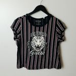Guess Los Angeles T Shirt Tiger Striped Graphic Tee Top Short Sleeve Cotton L Photo 4