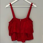 Koch  Red Layered Women's Top Photo 1