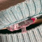 Parker Hampton Teal Blue Colorblock Tie Hem Crewneck Sweater Size Large Photo 10