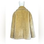 Sandro  Faux Fur Double Breasted Coat Natural Size 36 Photo 8